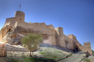 Festung: Das Fort von Nakhl, Oman. Foto: www.nikkiundmichi.de