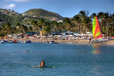 Frigate Bay, St. Kitts - der beliebteste Strand der Insel.
