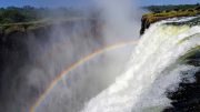 Victoria Wasserfälle Regenbogen Sambia