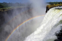 Victoria Wasserfälle Regenbogen Sambia